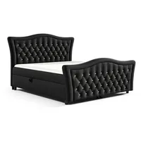 Fun Möbel Boxspringbett Schlafzimmerbett TURHAN 120x200cm Stoff Elisa Velvet