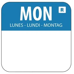 Vogue Farbcode Sticker Montag blau