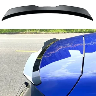 LXWUVIDD Spoiler für Audi A6 Avant 4G C7 2011 2012 2013 2014 2015 2016 2017 2018, Auto Heckspoiler Spoiler Robust Langlebig Verformt Sich Nicht Leicht Auto Tuning Styling Zubehör,Matt Black