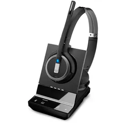 EPOS IMPACT SDW 5063, Beidseitiges kabelloses DECT-Headset Noise Cancelling-System, Stereo Sound, Optimiert für UC und mit Skype for Business-Zertifiz