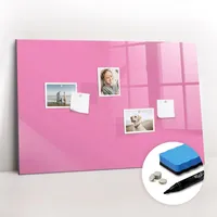 Tulup Magnettafel, Pink, Glas, 90x0.4x60 cm, Dekoration, Magnettafeln &