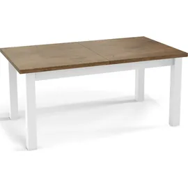 WFL GROUP Moderner Ausziehtisch 160 x 75 x 90 cm braun