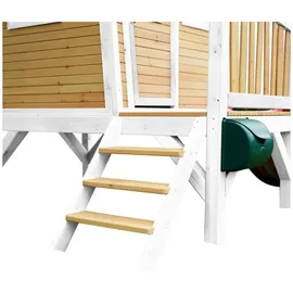 Axi Robin Spielhaus Braun, Weiß Holz, Kunststoff, Hemlocktanne, 264x203x177 cm EN 71, CE, FSC 100%, Outdoor Spielzeug, Spielhäuser