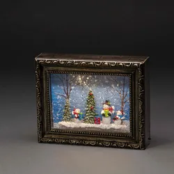 Konstsmide LED-Wasserlaterne, Kunststoff, BxHxL: 5,5 x 19,5 x 24,5 cm, inkl. Leuchtmittel - braun