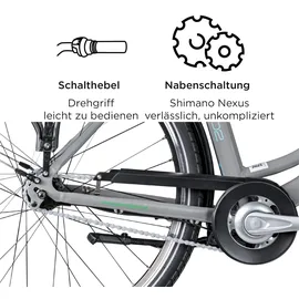 Zündapp Z502 28 Zoll RH 50 cm Damen grau/grün