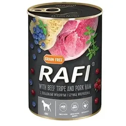 RAFI Futter mit Schinken und Rindermagen, Heidelbeeren und Preiselbeeren 400g