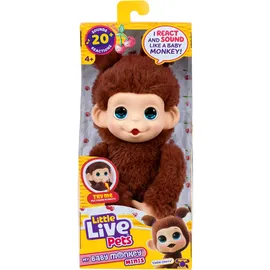 Little Live Pets Baby Monkey 19 cm Braun