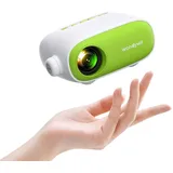 wondywe | Mini Beamer als Geschenk für Kinder, um Zeichentrickfilme/Filme anzuschauen - 137 Zoll Bildgröße, 480P, unterstützt TV Stick/PC/USB-Laufwerk/DVD - Mini Projektor für Jungen und Mädchen
