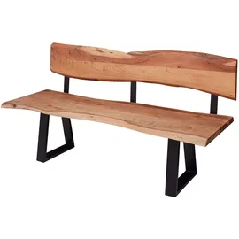 Wohnling Sitzbank GAYA Braun 180 x 60 cm