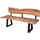 Wohnling Sitzbank GAYA Braun 180 x 60 cm