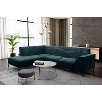 99rooms Aurelia Ecksofa Strukturstoff INARI Türkis Links