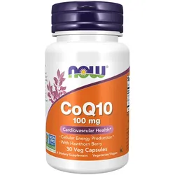 Coenzym Q10 (CoQ10) 100 mg mit Weißdornbeere 30 vegetarische Kapseln