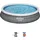 BESTWAY Fast Set Aufstellpool ⌀ 457 x 84 cm Grau inkl. Filterpumpe