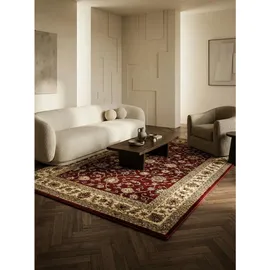 KADIMA DESIGN Kurzflorteppich, TANNHEIM, orientalisch, aus Polypropylen, Rot, 300 x 400 cm