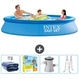 Intex Easy Set Schwimmbecken rund – 305x61 cm – Zubehör CB13 Blau No Size