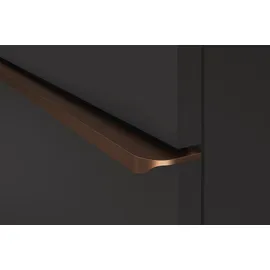 Duravit D-Neo Konsolenwaschtischunterbau wandhängend Eiche Schwarz Matt 1400x550x459 mm - DE4950L041 DE4950L04160000