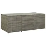 DOTMALL Gartenbox Gartenbox Poly Rattan 180x90x70 cm Grau grau