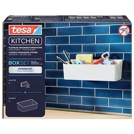 Tesa Küchenutensilienhalter weiß, 1 Set
