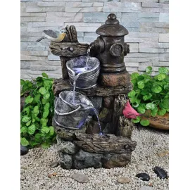 deluke Brunnen KONRAD Holz-/Stein-Optik