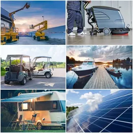 Sonnenschein / Exide Akkusatz für Scheuersaugmaschine Gansow CT15 2x 12V 28Ah Bleigel Zyklenfest