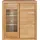 Home Affaire Vitrine HOME AFFAIRE "LOGO68, Einlegeboden verstellbar,1Glastür, Wohnzimmer, Stauraum, geölt", beige (kernbuche teilmassiv), B:90cm H:100cm T:42cm, Holz teilmassiv, Schränke, Vitrine, B/T/H:90/42/100cm, Front massivholz,6 Fächer, Griffe silberfarben