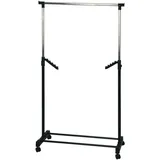 Haku-Möbel HAKU Möbel Rollgarderobe 44534 schwarz Metall 81,0 x 100,0-177,0 cm