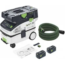 Festool CTLC MINI I-Basic Akku Absaugmobil 36 V ( 2x 18 V ) Staubkl. L + 2x Akku 5,0 Ah - ohne Ladegerät