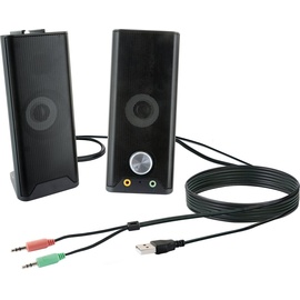 Schwaiger Bluetooth Lautsprecher Lichteffekte USB 2.0 A, 4x Klinkenstecker, schwarz