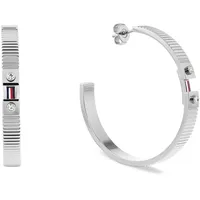 Tommy Hilfiger Creolen STRIPES silber 2781049 40mm