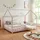 en.casa kids Hausbett Hesel 140 x 200 cm Kiefer rosa
