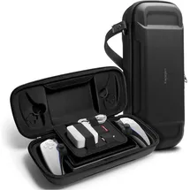 SPIGEN Rugged Armor Pro Hülle Kompatibel mit Playstation Portal Remote Player Tasche - Schwarz