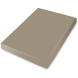 BASSETTI SPANNBETTLAKEN, Baumwolle, Taupe, 180x200 200x220