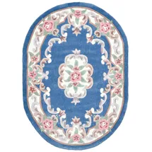 THEKO Ming Handtuftteppich 190 x 290 cm Blau