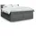 vidaXL Boxspringbett 180 x 200 cm Dunkelgrau