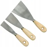TRIZERATOP 3 Stück Spachtel, Malerspachtel 3, 5 und 8 cm mit Holzgriff