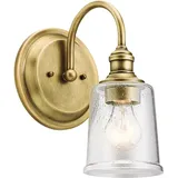 Kichler Wandleuchte H 29,2cm 1 Flammig 17,5x29,2cm Messing