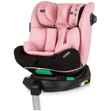 Chipolino Kindersitz i-Size Olympus (40-150cm) ISOFIX 360 Grad drehbar Stützbein rosa