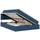 vidaXL Bett mit Stauraum und LED mit Matratze Blau 140 x 200 cm