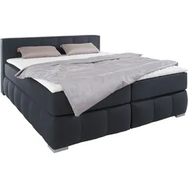 Home Affaire Boxspringbett »Chelles« inkl. Kaltschaumtopper, in 5 Breiten und 3 Matratzenarten grau