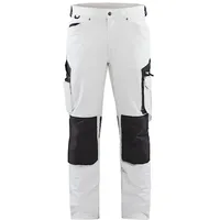 Blåkläder Blaklader 108916451098D100 4-Wege Stretch Malerhose Weiß/Dunkelgrau, Größe D100