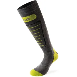 Lenz Skiing Socken 2026 grey/lime - 39-41