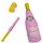 Relaxdays Pinata Sektflasche zum Aufhängen rosa/Gold