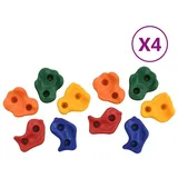 vidaXL Klettergriff 40 Stk. Mehrfarbig