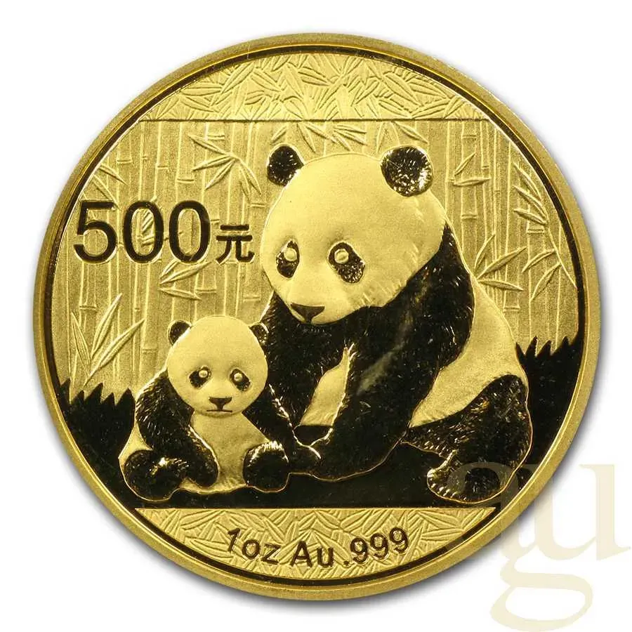1 Unze Goldmünze China Panda 2012