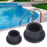 MOUMOUTEN Leiter Gummistopfen,2 Stück Gummipuffer, Rolltreppe Ladder Rubber Bumper für Hotel Schwimmbad,Poolleiter Zubehör (Schwarz)