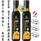 KRÄUTERLAND Bio Kürbiskernöl 500ml, kaltgepresst, frisch aus der Steiermark