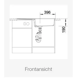 Blanco Metra XL 6 S schwarz + Excenterbetätigung