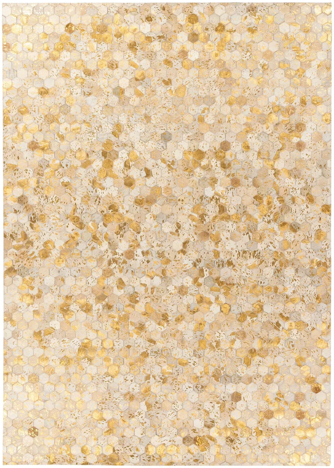 Teppich PADIRO "Lavin 1025" Teppiche Gr. B/L: 160 cm x 230 cm, 8 mm, 1 St., goldfarben (gold) Esszimmerteppiche Handgenähtes und hochwertig verarbeitetes Unikat