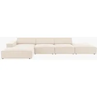 micadoni Ecksofa Jodie, 5-Sitzer beige