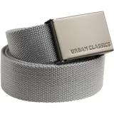 URBAN CLASSICS Gürtel Canvas Belt Unisex, grey,